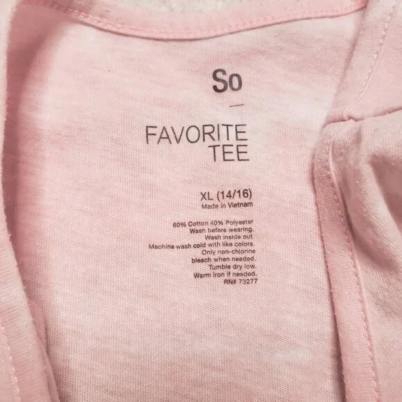 SO Pink Tie‑Dye Sleeveless Top – Girls XL (14/16) - Picture 3 of 7